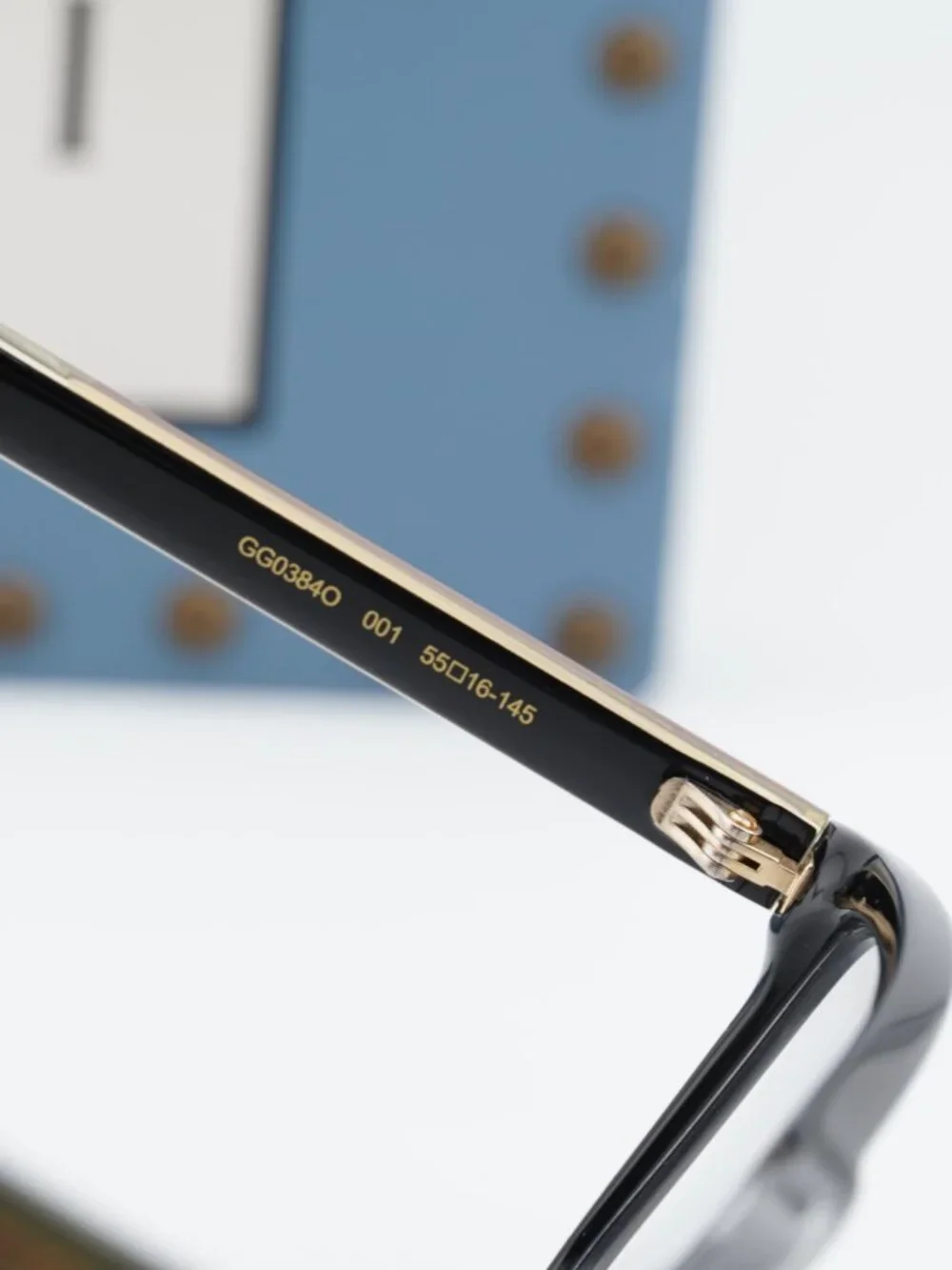 Gucci GG0384O 001 Rectangle Eyeglasses - Black 55mm